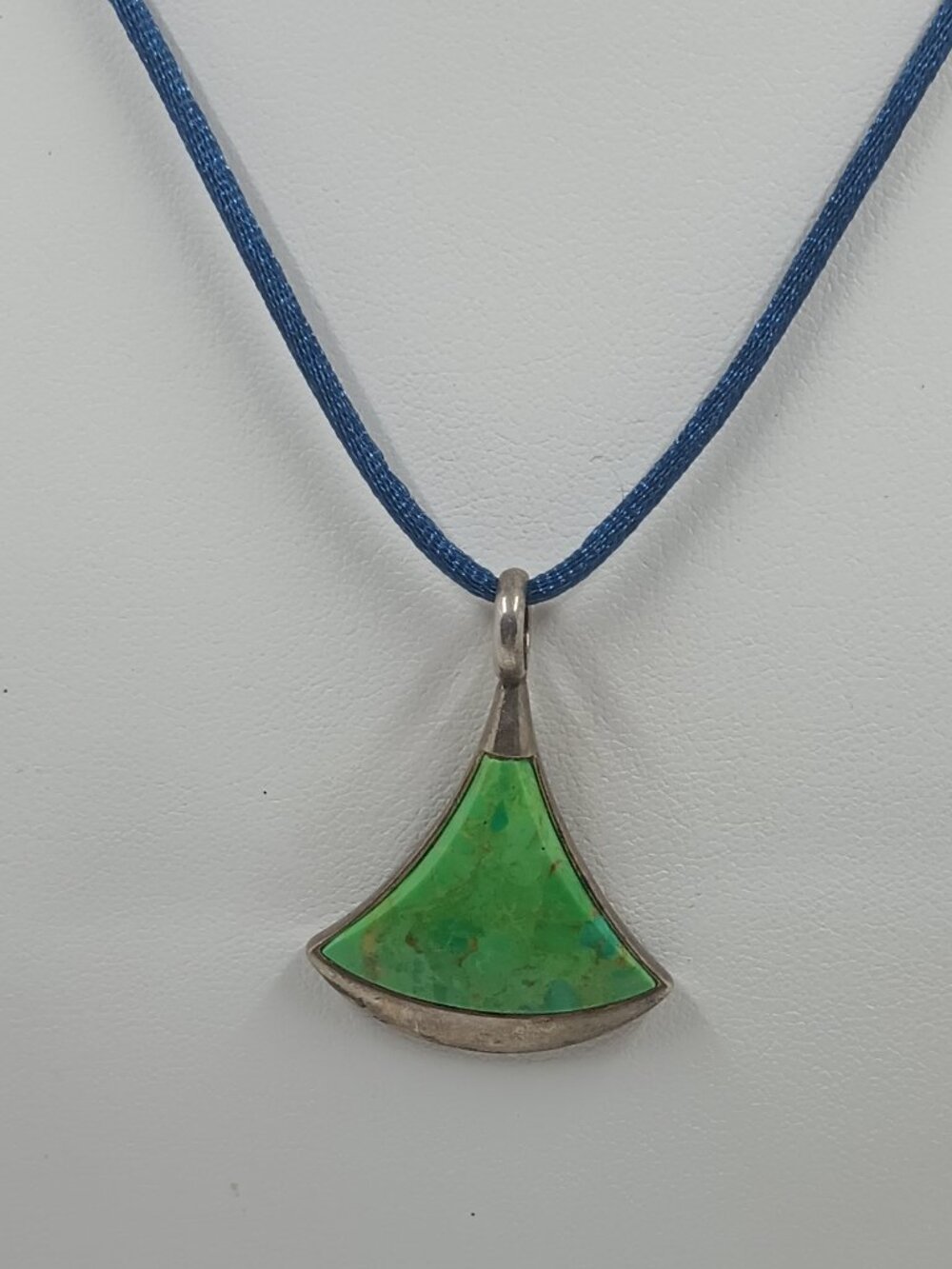 Jay King DTR Sterling Silver Fan Shaped Turquoise Pendant